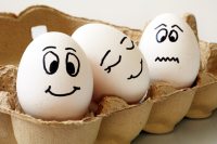 smiling eggs