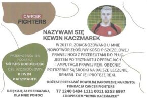 KEWIN nie powinien zostać sam!!! Przekażmy swoje 1,5% podatku na leczenie i rehabilitację Kewina.